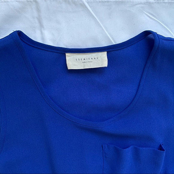 SSEMIENNE Hi-Low Pleated Dress With Pocket - Picture 2 of 8